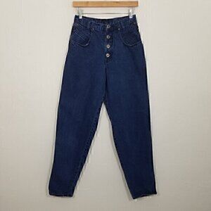 Zena High Rise Button Fly Jeans Blue Size 9